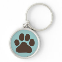 Dog Paw Print Key Chains