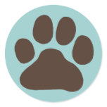 Dog Paw Print stickers
