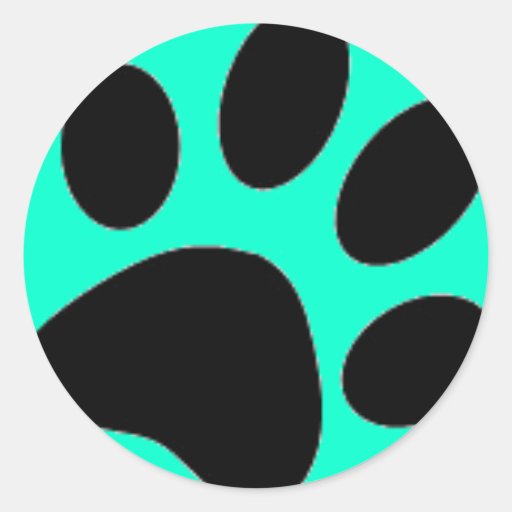 dog paw stickers Zazzle