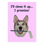Dog Pee Clean Humour business cards