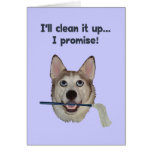 Dog Pee Clean Humour cards