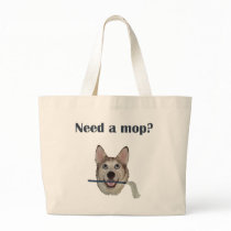 Dog Pee Humour Need Mop Canvas Bags