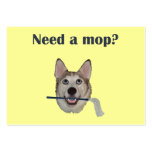 Dog Pee Humour Need Mop business cards
