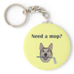 Dog Pee Humour Need Mop keychains