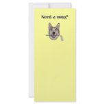 Dog Pee Humour Need Mop rack cards