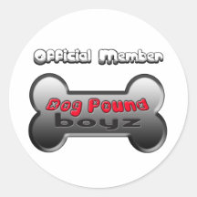 Dog Pound Boyz Round Stickers