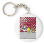Dog Public Bathrooms Funny Cartoon Tees & Gifts keychains
