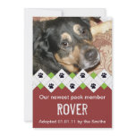 Dog/Puppy Adoption Announcement invitations