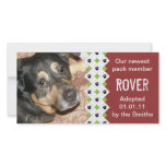Dog/Puppy Adoption Announcement photo cards
