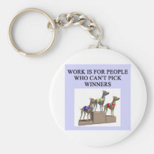 dog racing proverb key chain