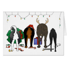 Dog Rescue Christmas Greeting Card