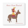 Dog riding a Donkey Magnets