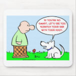 dog scratch ear foot smart mousepads