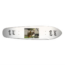 dog skating, just quit, just quit skate board deck