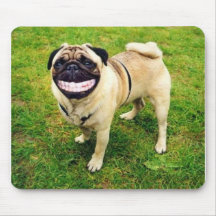 Dog smile mouse pad