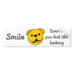 Dog Smiley bumper stickers