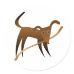 Dog & Stick stickers