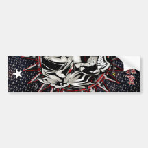Dog Superhero Black Floor-4...!!! Bumper Sticker