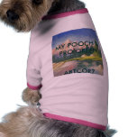 DOG T-SHIRT- MY POOCH IS PRO GREEN pet clothing