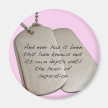 Dog Tag Refrigerator Magnets
