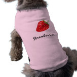 Dog tee: Strawberries