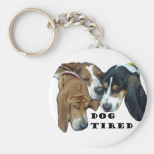 Dog Tired Keychain