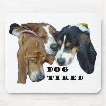 Dog Tired Mouse Pads