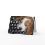 'Dog Tired' Notecard