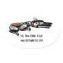 Dog Town Tribal Oval Stickers