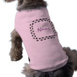 DOG TRACKS & PET'S NAME EZ2 CUSTOMIZE T-SHIRT DOGGIE T-SHIRT