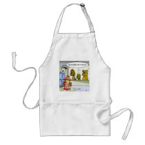 Dog Vs Hydrant Police Line Up Funny Gifts & Tees Apron