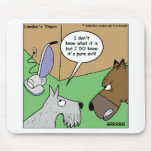 Dog VS. Vacuum Cleaner Funny Gifts & Collectibles mousepads