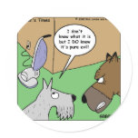 Dog VS. Vacuum Cleaner Funny Gifts & Collectibles stickers
