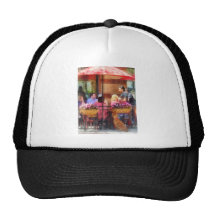 Dog Waiting at Cafe Hoboken NJ Hat