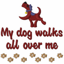 Dog Walk Embroidered Hooded Sweatshirt