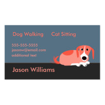 Dog Walker Business Card