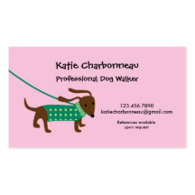 Dog Walker Business Card