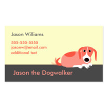 Dog Walker Business Card