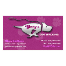 Dog Walker / Dog Groomer /Pet Sitter Business Card