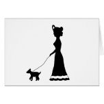 dog walker silhouette