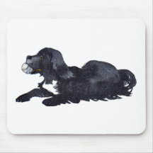Dog with Ball Wants to Play Fetch Mousepad