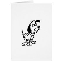 Dog with Floppy Ears Greeting Card
