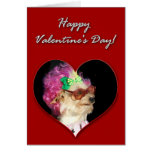 Dog with glasses Valentines Day Card