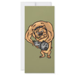 Dog with Machine Gun rack cards