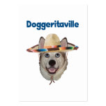 Doggeritaville Dog Hat business cards