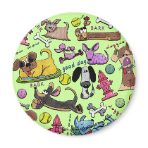 Doggie Collage Fridge Magnet