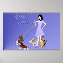 Doggie Goddess Poster