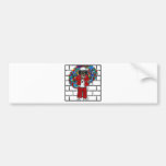 Doggie In Red Bumper Sticker