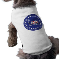Doggie Tee - USA Circle Stars