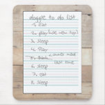 Doggie To Do List - Eat, Sleep, Play mousepads
